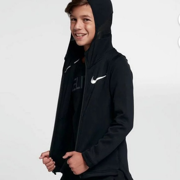 Nike Therma Flex Showtime Hoodie Boys Youth‎ zip Sweatshirt Hoodie Size 4 - Picture 3 of 8